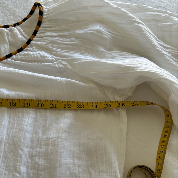 Sundry NWT white gauze cover up dress, size large (3) - Picture 12 of 15